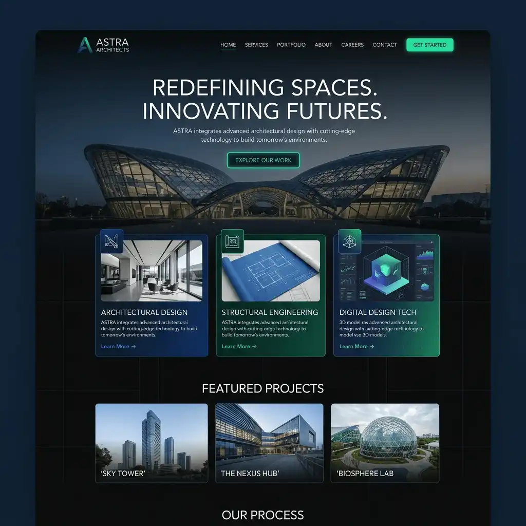 High-End Corporate Landing Page High-End Corporate Landing Page