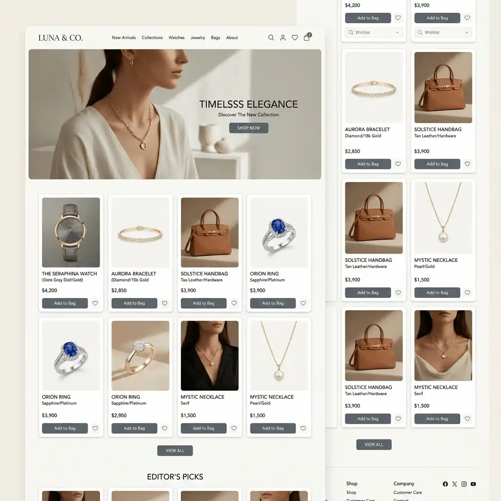 Premium E-Commerce Storefront Premium E-Commerce Storefront