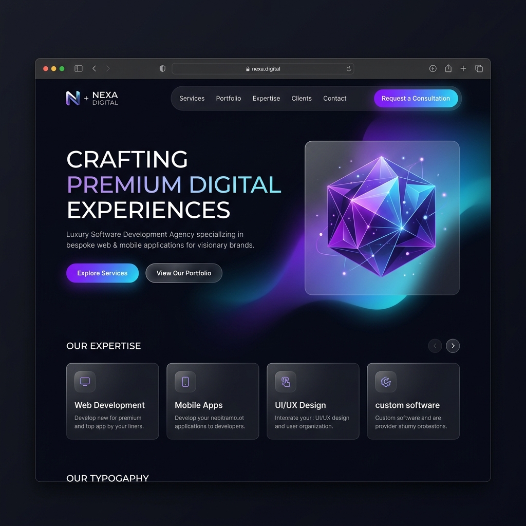 Web Development Showcase Premium Custom Web Development Mockup - CV TEKNISIKU